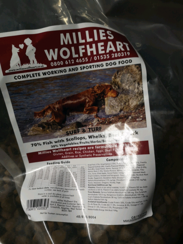 millies wolfheart dog food